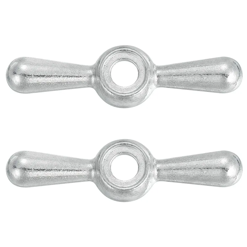 01-5095 Hose Bib Tee Handle,2Pcs Metal Outside Hose Bib Handle Replacement,16 Point Broach Outside Faucet Hose Sillcock Tee Handle (silver)