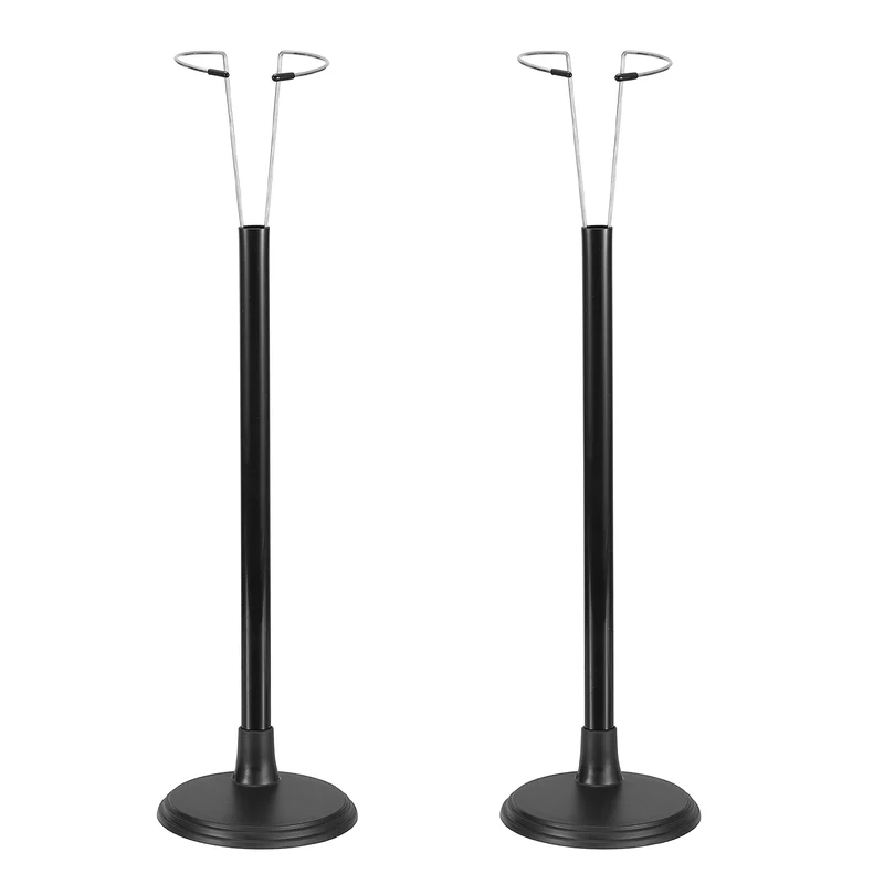 Fits 18 Inch Doll Adjustable Doll Stand Waist 2" - 2.4"(Black, 2pcs)