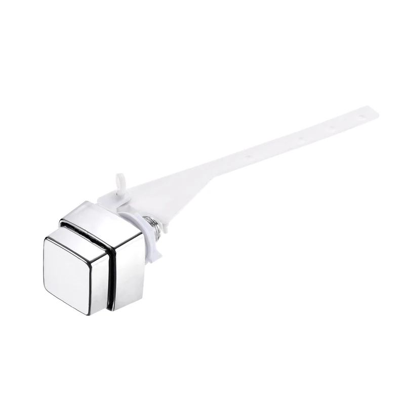 Toilet Flush Lever Handle, Push Button Toilet Tank Handle Replacement Universal Side Mount Toilet Trip Lever, Plastic Lever