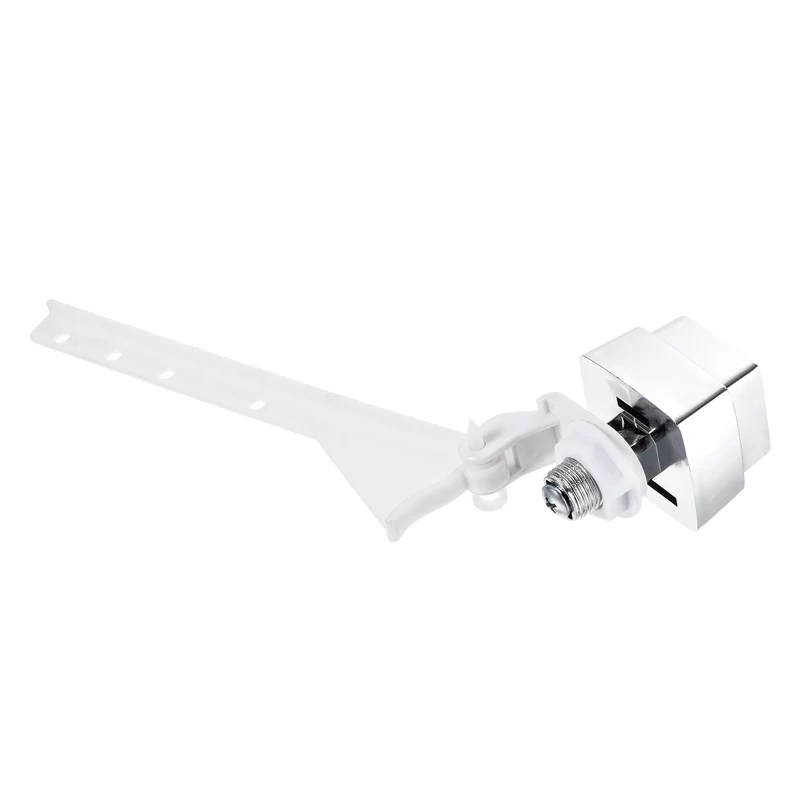 Toilet Flush Lever Handle, Push Button Toilet Tank Handle Replacement Universal Side Mount Toilet Trip Lever, Plastic Lever