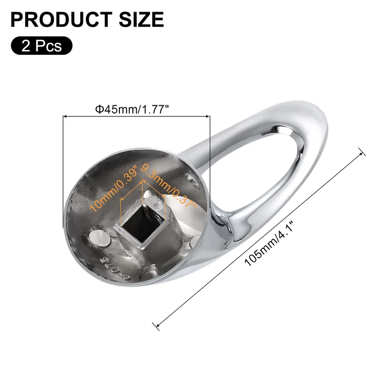 Faucet Lever Handle,2Pcs 35mm Alloy Basin Mixer Faucet Tap Single Lever Handle Replacement for Kitchen Bathroom