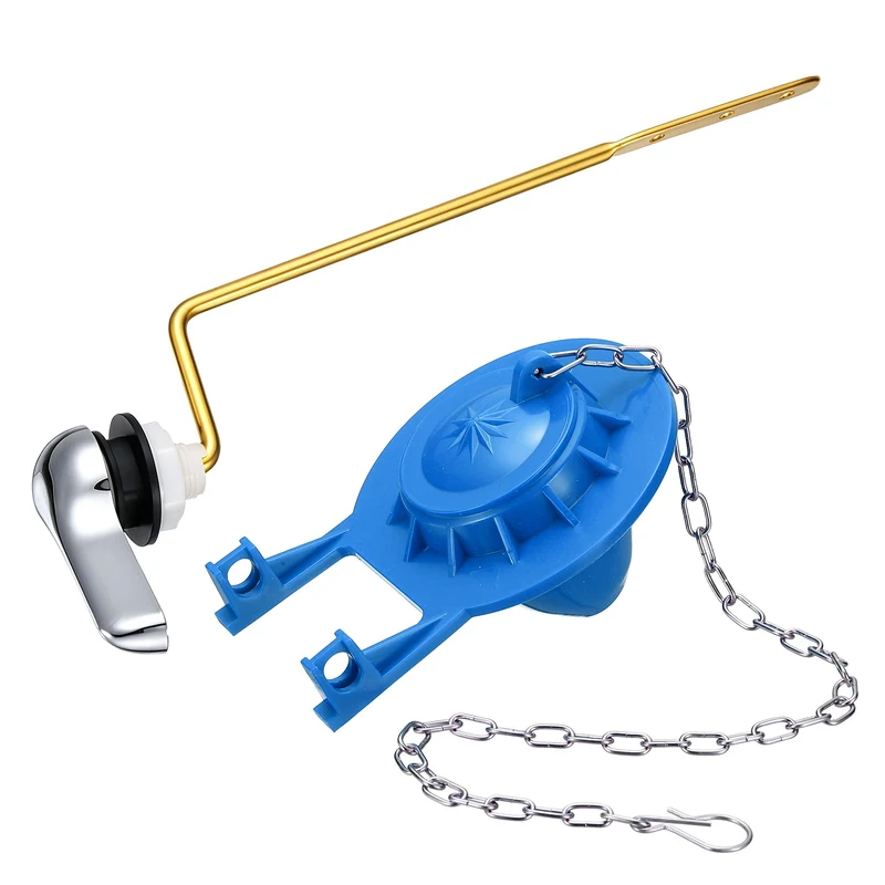 Toilet Handle Replacement Kit Side-Mount, 77mm Flapper, Blue