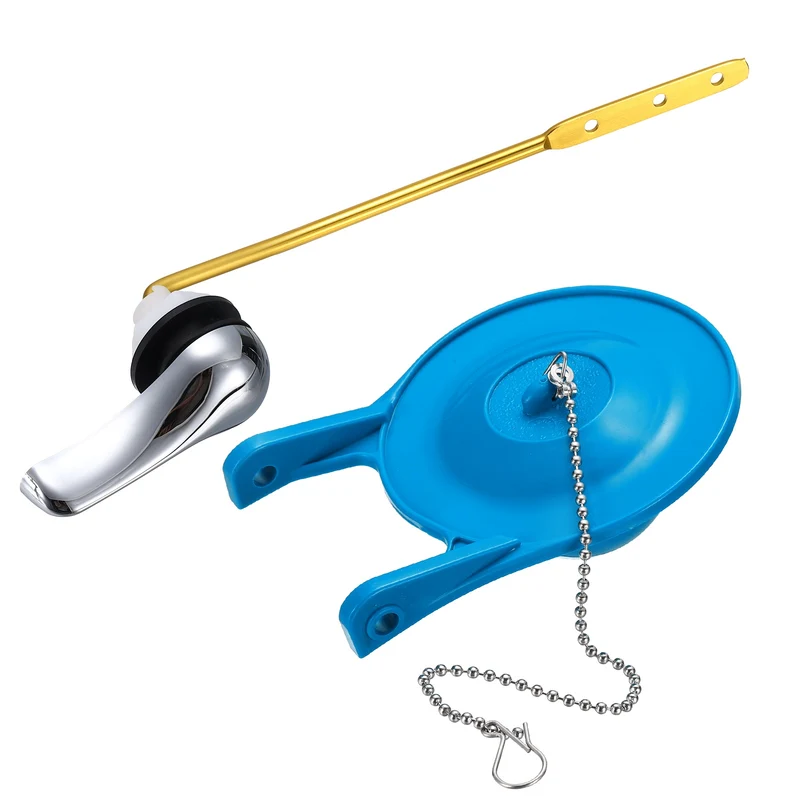 Toilet Handle Replacement Kit Front-Mount, 94mm Flapper, Blue
