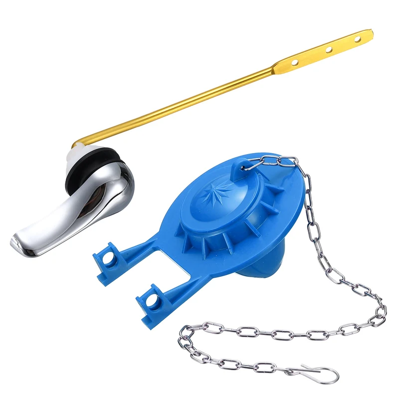 Toilet Handle Replacement Kit Front-Mount, 77mm Flapper, Blue