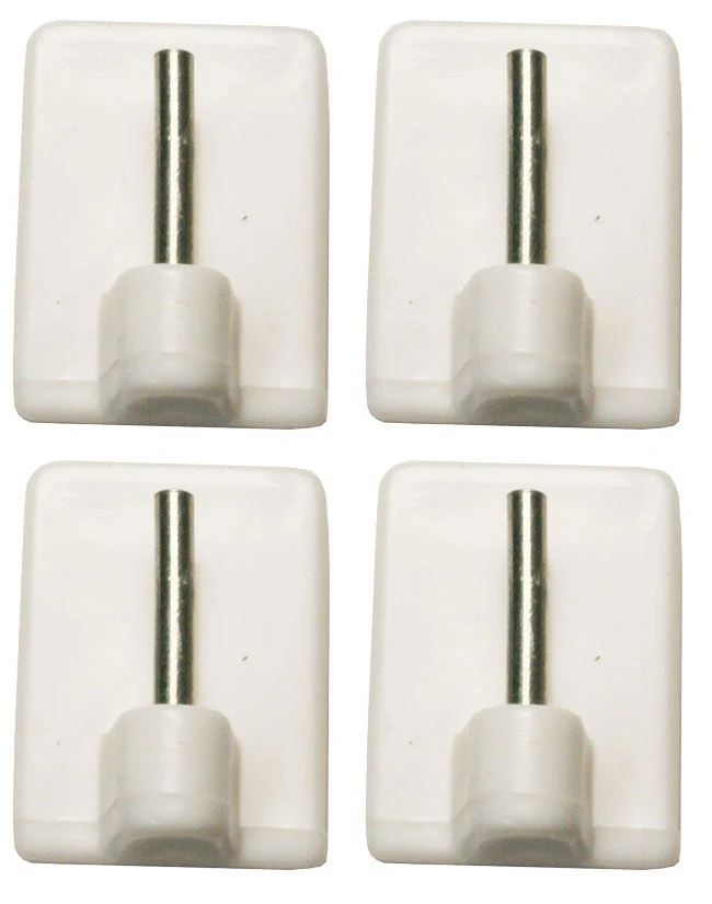 Klebeplatten für Vitragestangen, 4 Stück 121