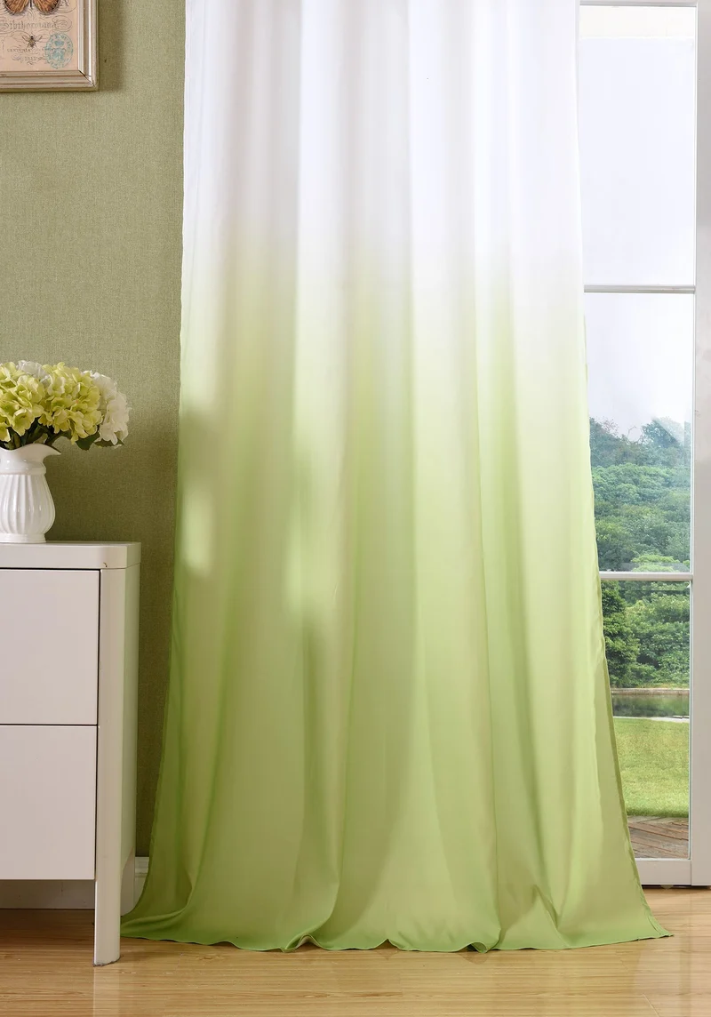 Schal blickdicht Vorhang Ösen Gardine Microsatin Farbverlauf Microfaser 204252