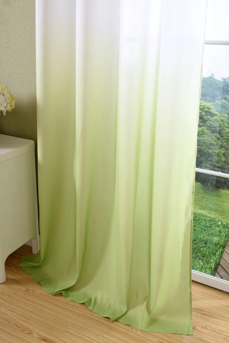 Schal blickdicht Vorhang Ösen Gardine Microsatin Farbverlauf Microfaser 204252
