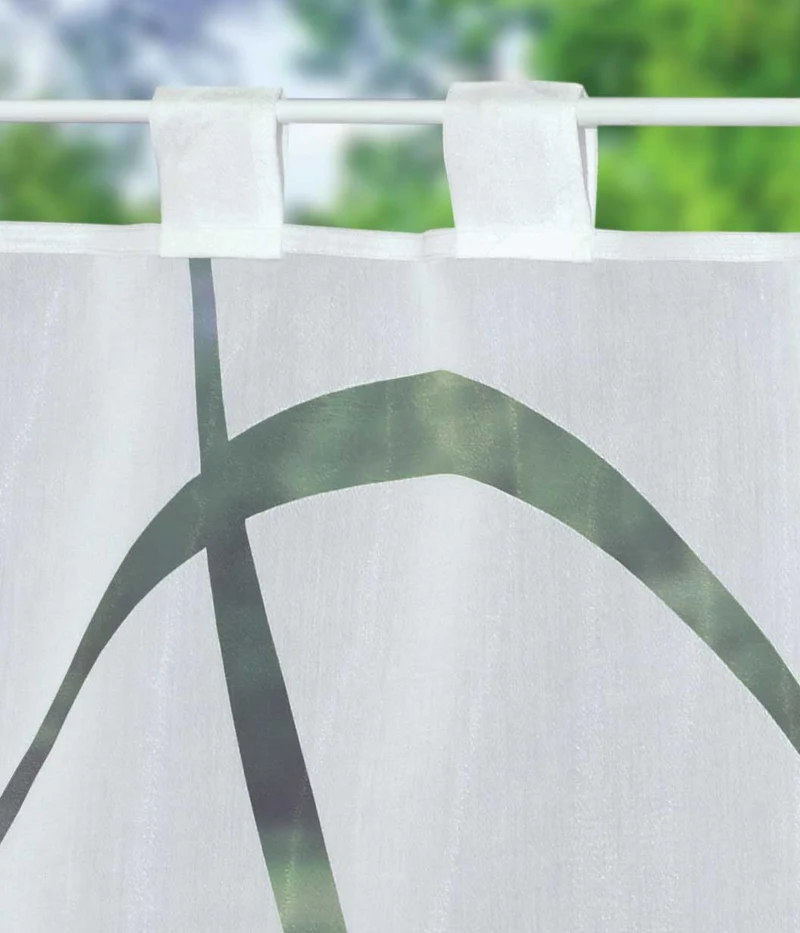 Scheibengardine Voile »Ulm« Ausbrenner Bedruckt Sichtschutz Transparent Küchenfenster 202071