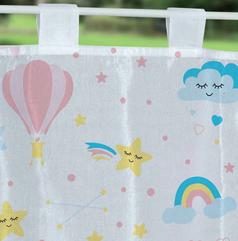 Scheibengardine Voile »Ulm« Ausbrenner Bedruckt Sichtschutz Transparent Küchenfenster 202071