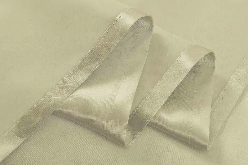 2er Set Satin Verdunkelung Vorhänge Emboss Reliefprägung bemustert Vorhang Gardine 20370-380