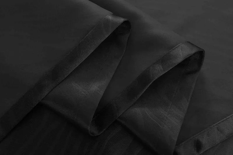 2er Set Satin Verdunkelung Vorhänge Emboss Reliefprägung bemustert Vorhang Gardine 20370-380