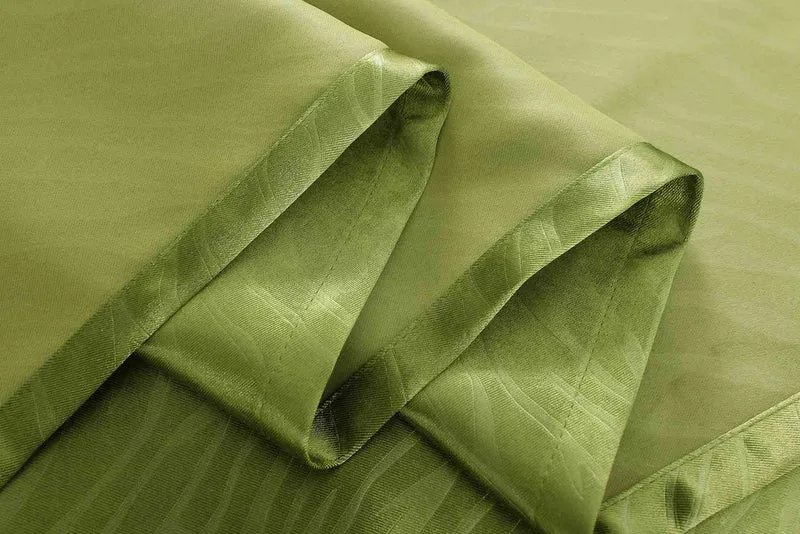 2er Set Satin Verdunkelung Vorhänge Emboss Reliefprägung bemustert Vorhang Gardine 20370-380