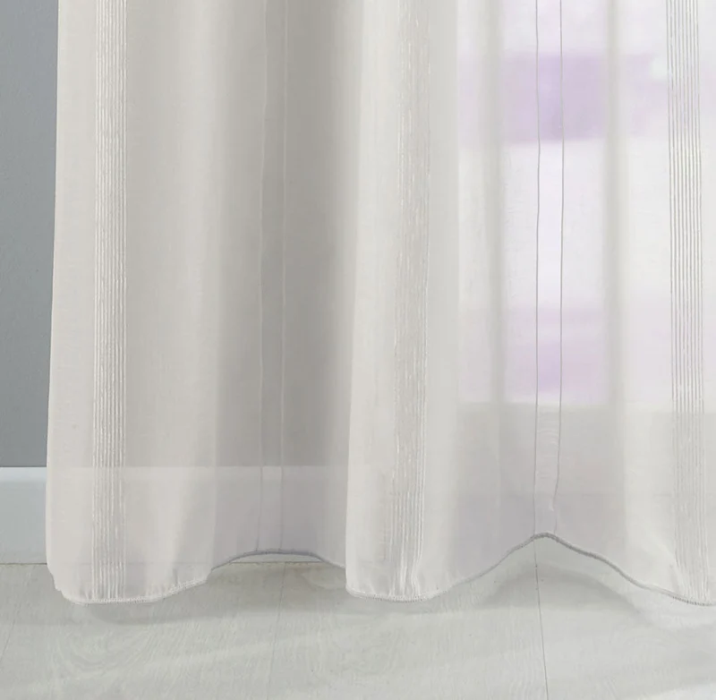 Gardine Streifen Design Van transparent Schal Ösen Vorhang Jacquard Pflegeleicht 10000138