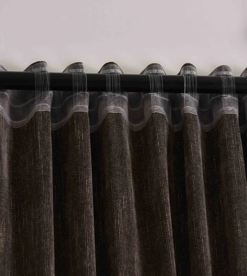 2er Set Jacquard Vorhänge mit Lurex-Effektgarn »HAVANNA« Multiband-Aufhängung: Luxus für Ihr Zuhause 2023340-2