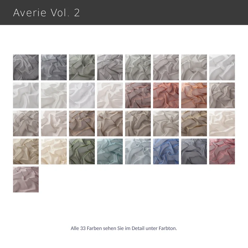 Averie – transparenter Vorhang nach Maß mit moderner dezenter Metallic-Struktur