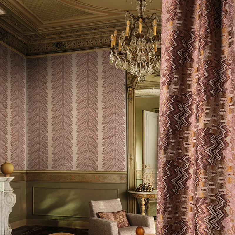 Elysian – luxuriöser Design-Vorhang nach Maß mit schimmerndem Jacquardmuster