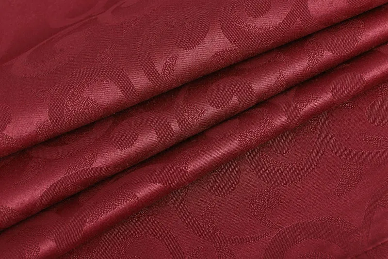 Halley Damast Gardinen Set, 5 Teile, eingenähtes Kräuselband bewährte Jacquard Qualität, blickdicht 20108