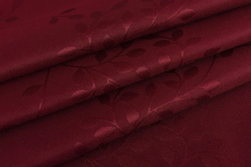 Yasmin Damast Gardinen Set, 5 Teile, eingenähtes Kräuselband bewährte Jacquard Qualität, blickdicht 20107