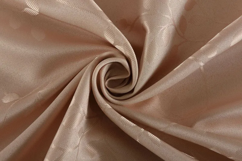 Yasmin Damast Gardinen Set, 5 Teile, eingenähtes Kräuselband bewährte Jacquard Qualität, blickdicht 20107