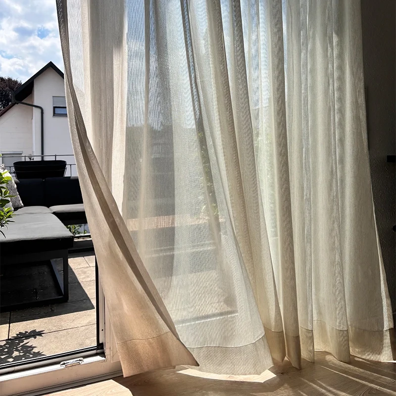 Alabaster – moderner Inbetween-Vorhang nach Maß mit hohem Wollanteil in zeitlosen Farben