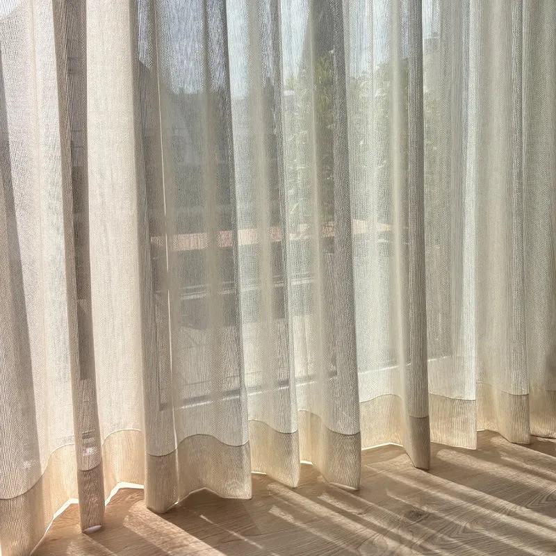 Alabaster – moderner Inbetween-Vorhang nach Maß mit hohem Wollanteil in zeitlosen Farben