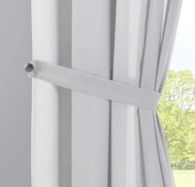 Gardine »Nizza« Baumwoll-Voile Halbvoile Transparent Store mit Gardinenband und Tuneldurchzug 2019031