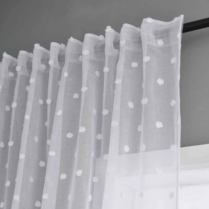 Gardine HxB 245x140 cm Natur Snowflakes »VALENCIA« Multiband Aufhängung Scherli Transparent Leinen-Optik 2023450
