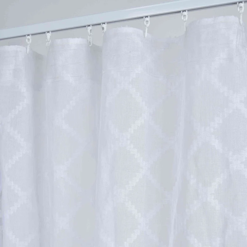 Gardine HxB 245x140 cm Natur Diamond »VALENCIA« Multiband Aufhängung Scherli Transparent Leinen-Optik 2023430