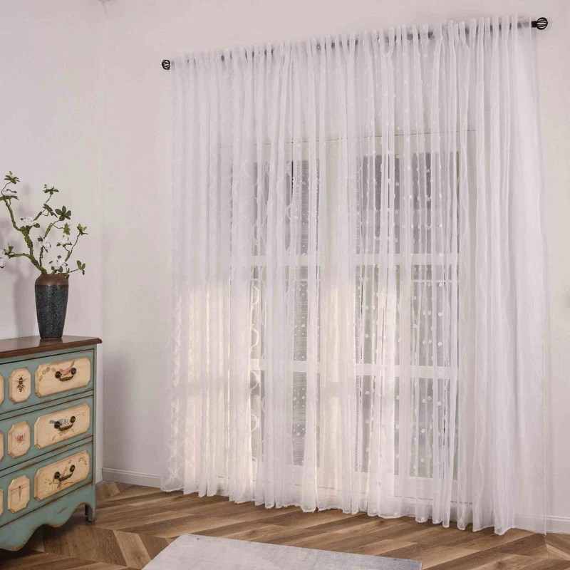 Gardine HxB 245x140 cm Natur Diamond »VALENCIA« Multiband Aufhängung Scherli Transparent Leinen-Optik 2023430