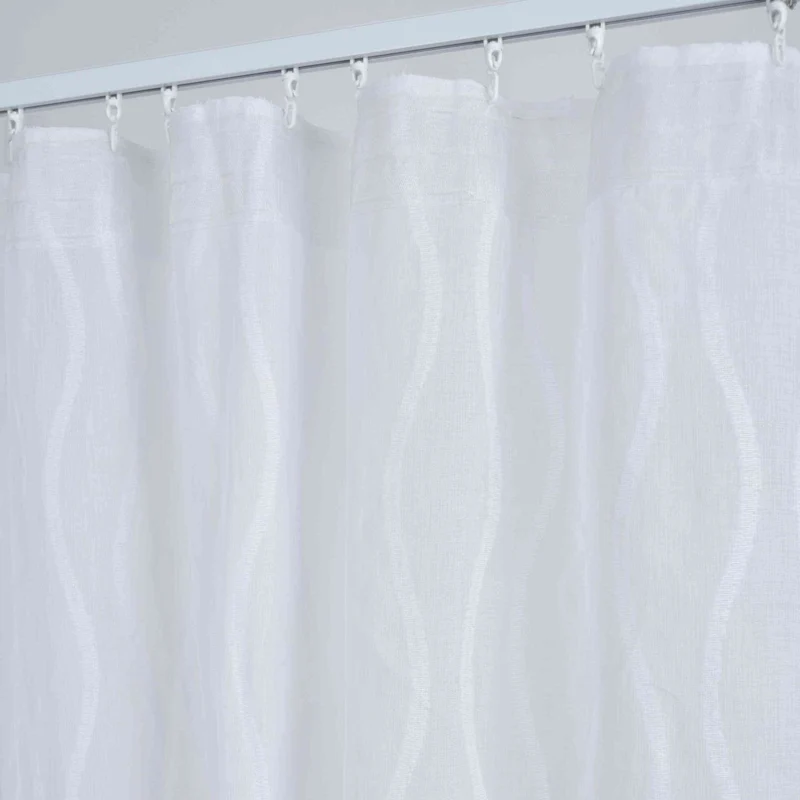 Gardine HxB 245x140 cm Natur Waves »VALENCIA« Multiband Aufhängung Scherli Transparent Leinen-Optik 2023420