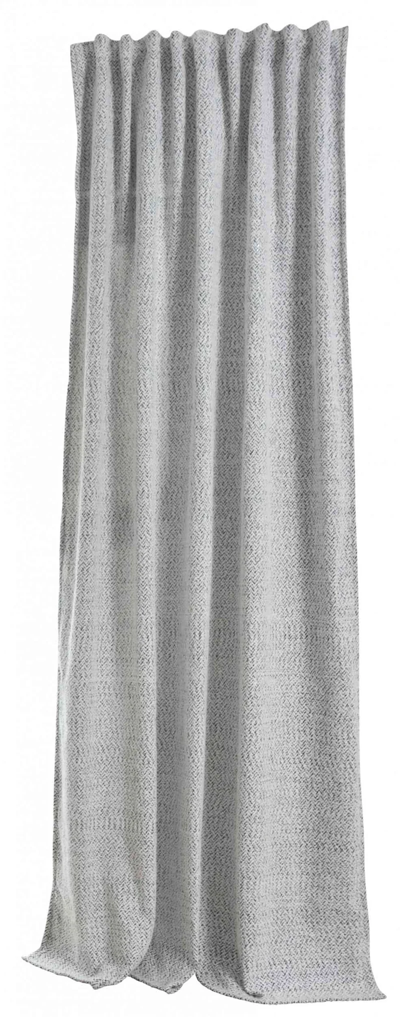 Vorhang Chenille Vorhang Bouclé-Struktur HxB 245x140 cm Weiß Schwarz »MONTANA« Multiband-Aufhängung Pflegeleicht 2023330