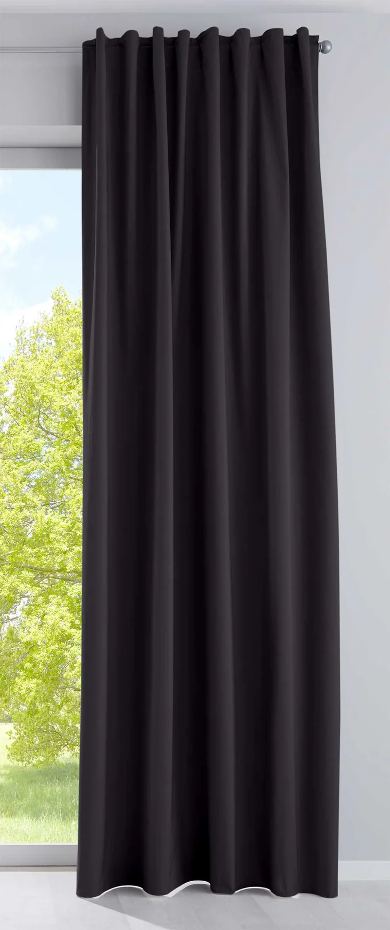 Outdoor Verdunklung Vorhang »DARK« 100% Blickdicht Schlaufen Kräuselband Raffhalter Softshell Material Lichtundurchlässig 10000350