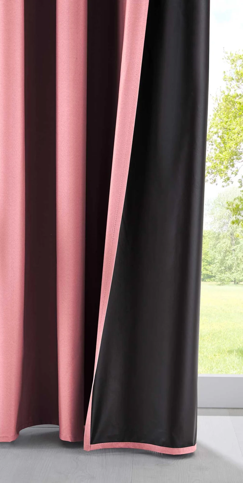 Outdoor Verdunklung Vorhang »DARK« 100% Blickdicht Schlaufen Kräuselband Raffhalter Softshell Material Lichtundurchlässig 10000350
