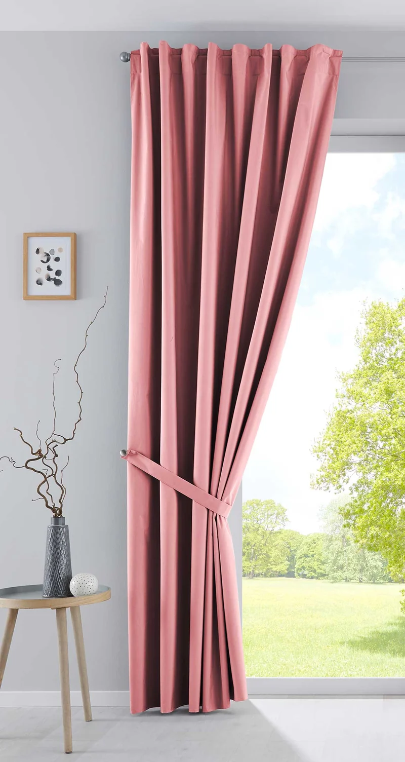 Outdoor Verdunklung Vorhang »DARK« 100% Blickdicht Schlaufen Kräuselband Raffhalter Softshell Material Lichtundurchlässig 10000350