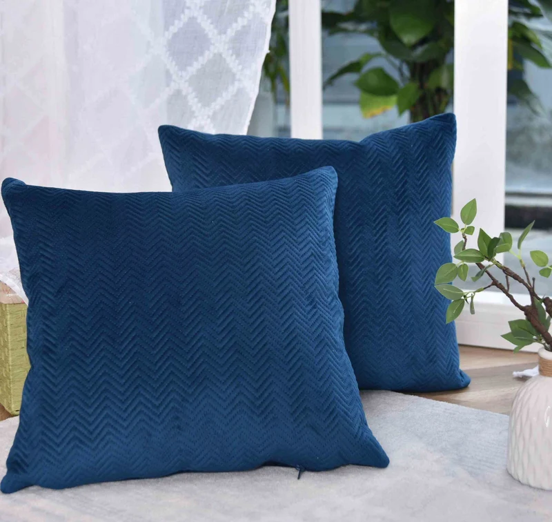 Kissen Dekokissen Jacquard »GRETA« mit Fischgrät-Design pflegeleicht Reißverschluss weiche 320g Füllung - Vielfältige Farbauswahl 2023510