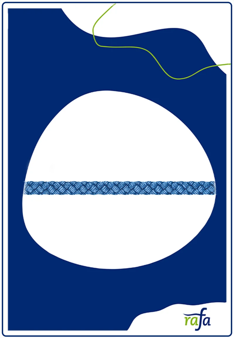 Perlonschnur 3mm blau
