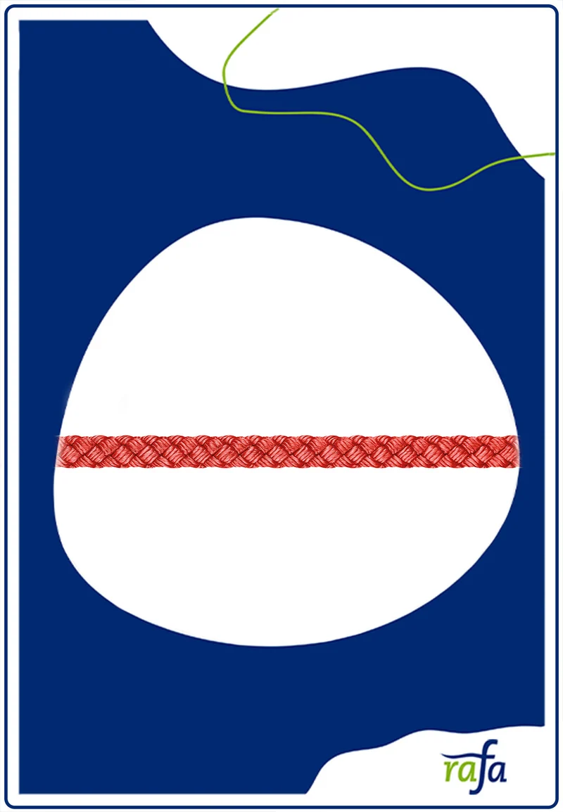 Perlonschnur 3mm rot
