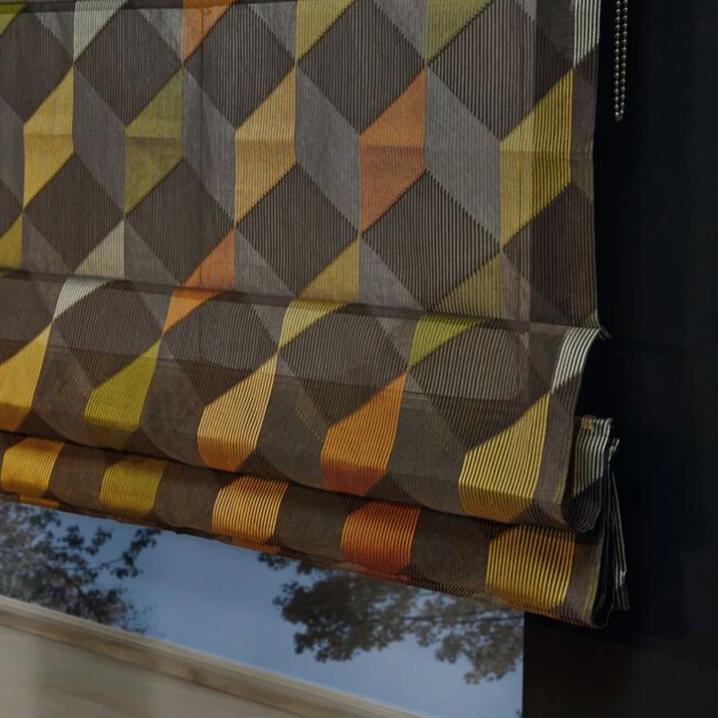 Diamond – transparentes Design Faltrollo nach Maß mit filigranem Scherli Grafik Muster