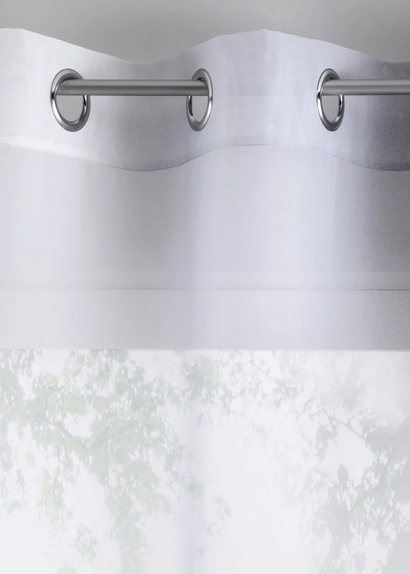 2er Pack Gardinen Vertikal Farbverlauf Druck Transparent »Modena« mit Ösen und Raffhalter, Vorhang, Dekoschal 10000183