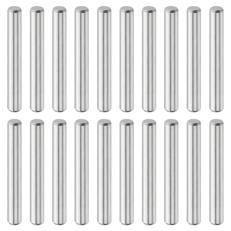 20 Pcs 4 mm x 30 mm Dowel Pins, 316L Stainless Steel Shelf Support Peg Pin