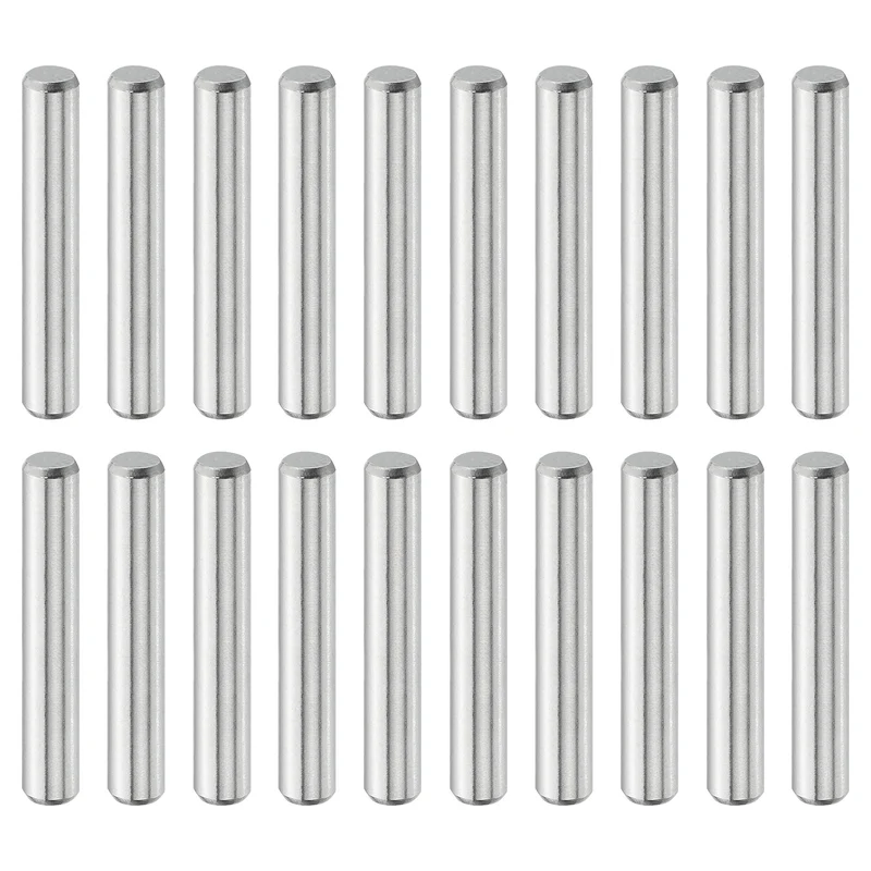 20 Pcs 4 mm x 25 mm Dowel Pins, 316L Stainless Steel Shelf Support Peg Pin