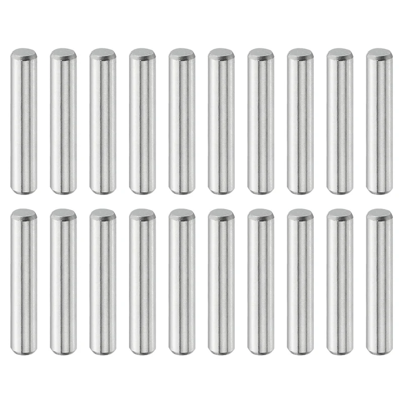 20Pcs 4mm x 22mm Dowel Pins 316L Stainless Steel Shelf Support Peg Pin