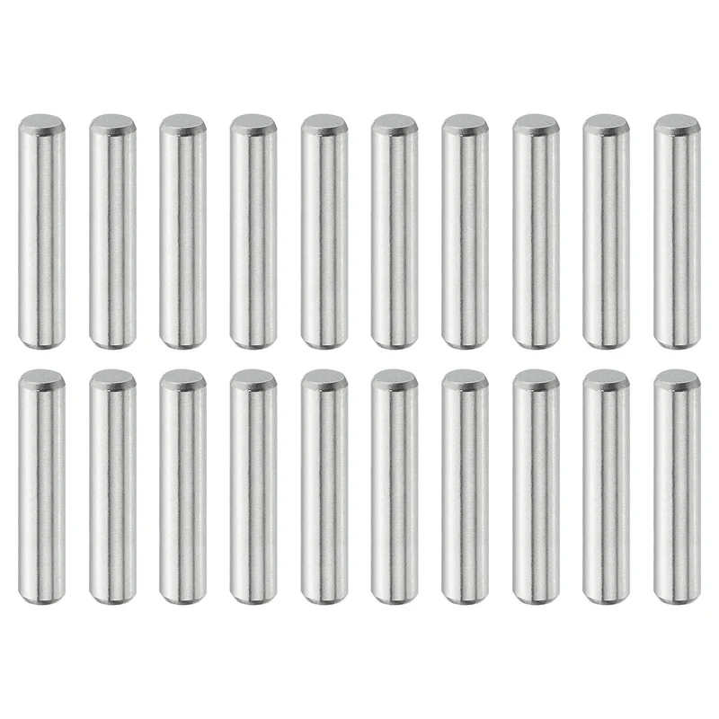 20 Pcs 4 mm x 20 mm Dowel Pins, 316L Stainless Steel Shelf Support Peg Pin