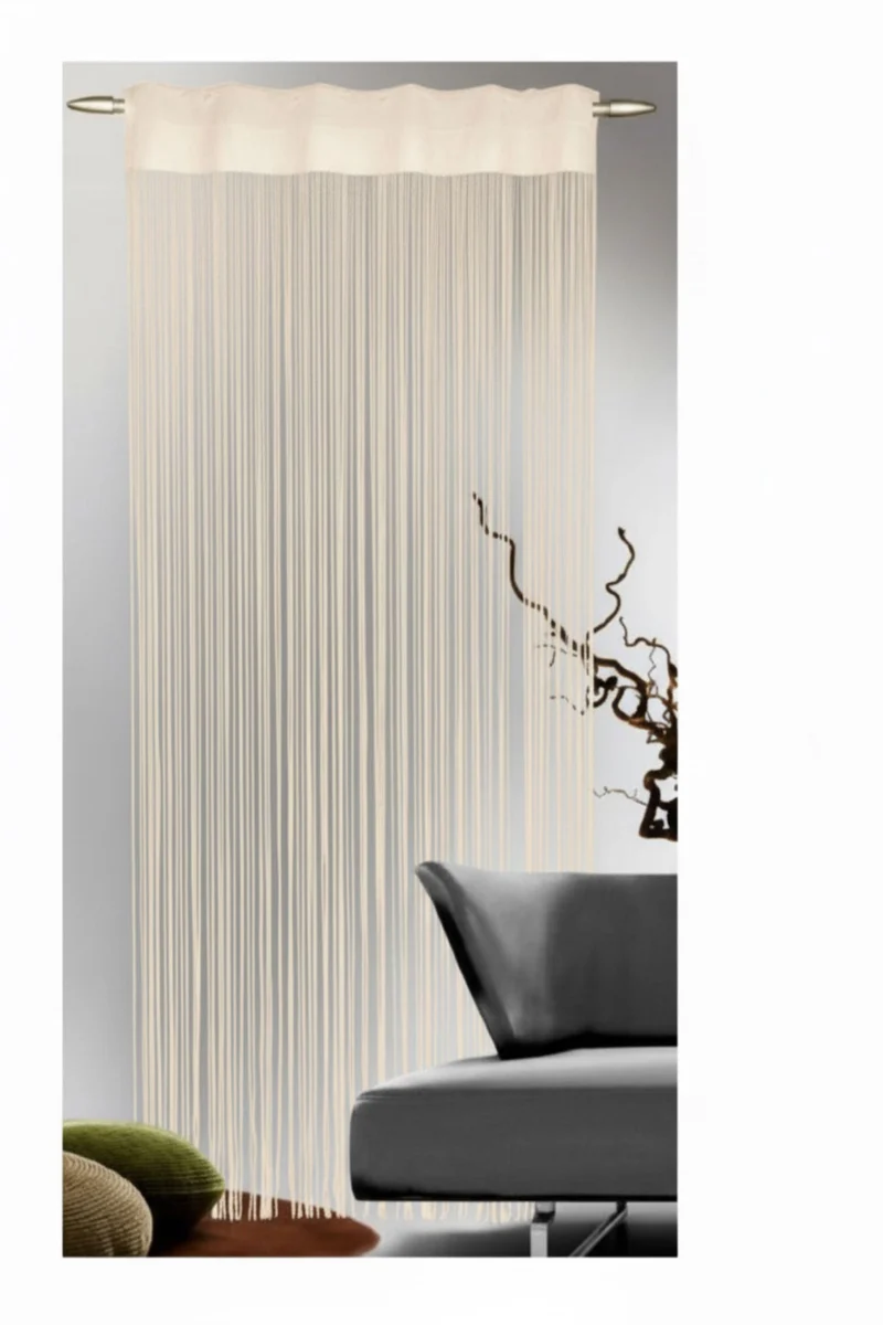 Jacquard Fransenstore 270x100 cm - Fadengardine von Albani