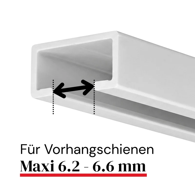 Gleiter mit Faltelegehaken lang für Maxi 6.2-6.6mm