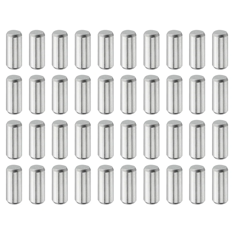 40Pcs 4mm x 10mm Dowel Pins 316L Stainless Steel Shelf Support Peg Pin