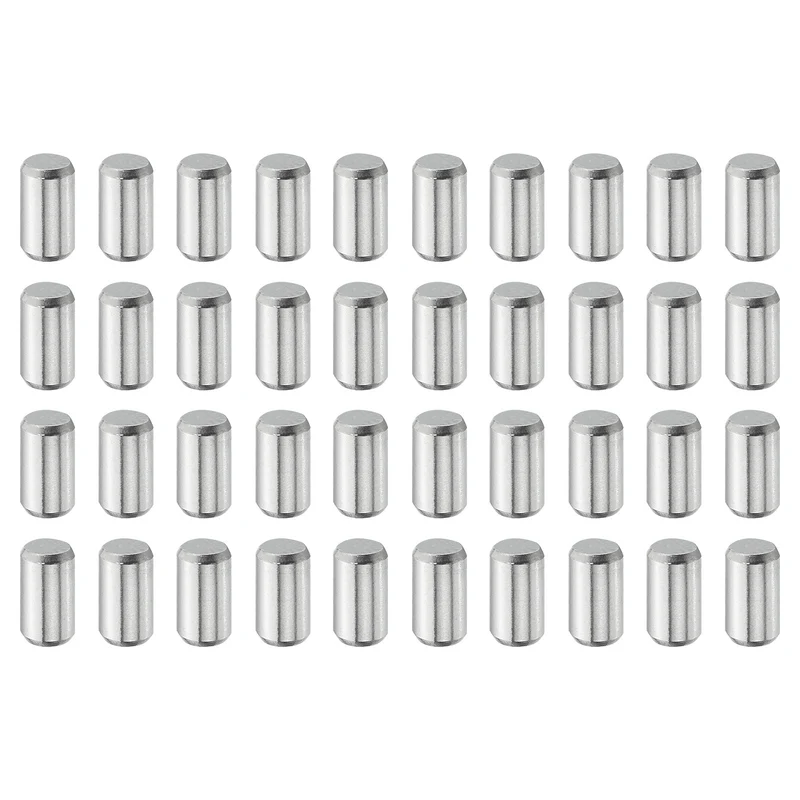 40 Pcs 4 mm x 8 mm Dowel Pins, 316L Stainless Steel Shelf Support Peg Pin