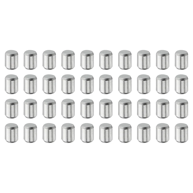 40 Pcs 4 mm x 6 mm Dowel Pins, 316L Stainless Steel Shelf Support Peg Pin