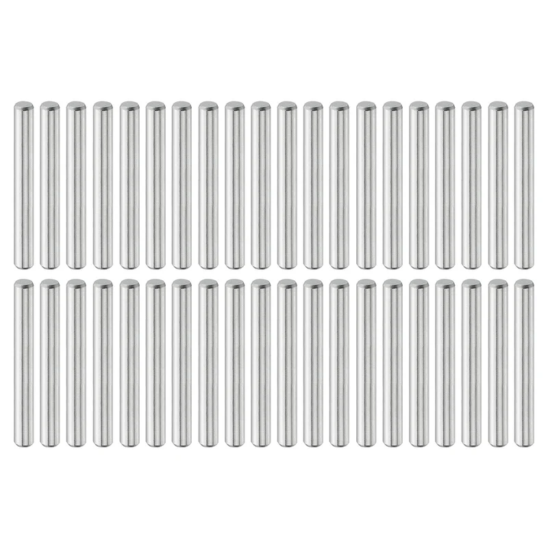 40 Pcs 3 mm x 25 mm Dowel Pins, 316L Stainless Steel Shelf Support Peg Pin