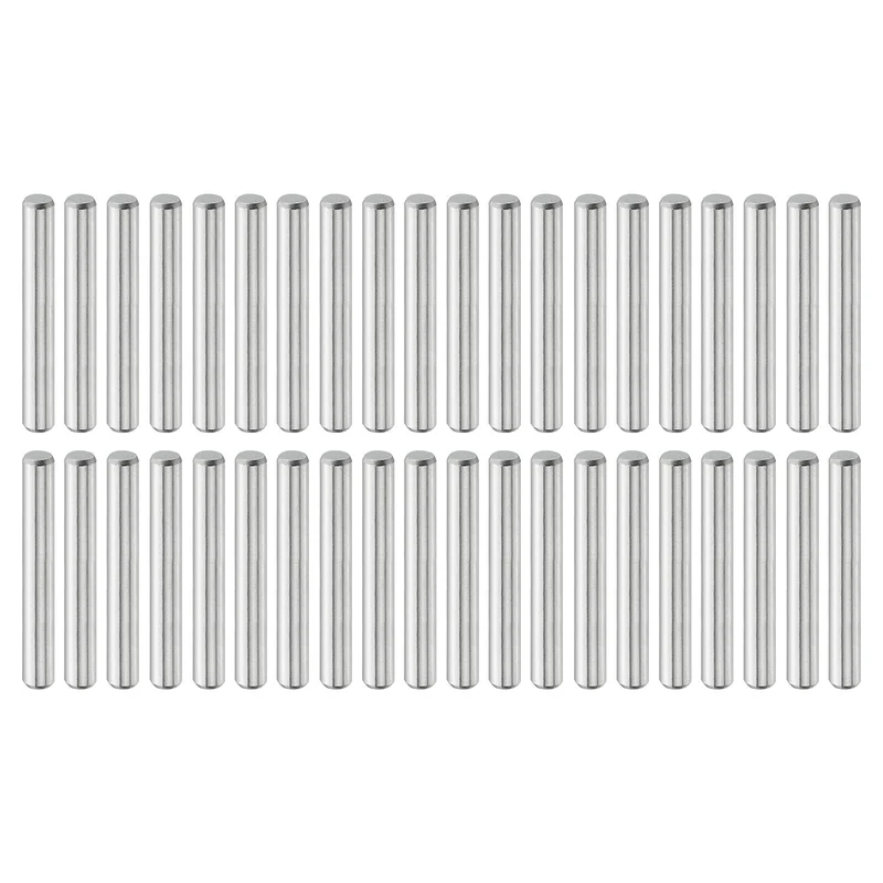 40 Pcs 3 mm x 22 mm Dowel Pins, 316L Stainless Steel Shelf Support Peg Pin